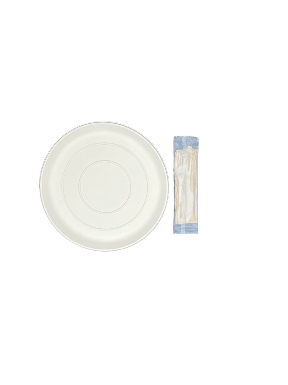 Compostable Plate & Utensil Set Per Person Sahadi's Catering